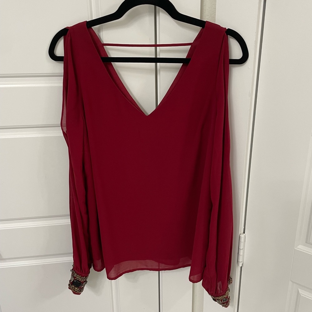 Red blouse